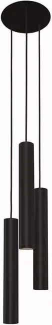 Lampadario a sospensione Nowodvorski Lighting EYE nero con 3 lampadine GU10, regolabile in altezza e dimmerabile