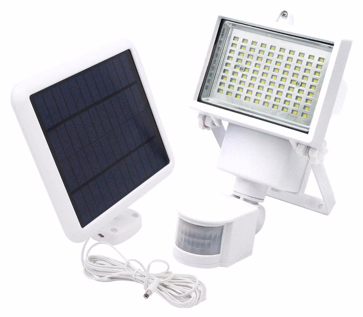 Lampada a LED solare COOPER, 10 W, 1000 lumen, luce bianca fredda, alluminio, da montare a parete