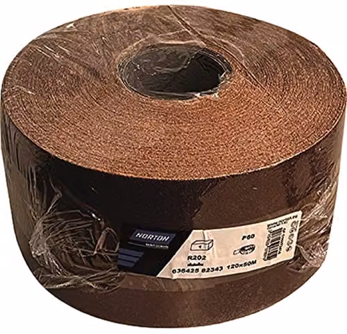 Tela smeriglio ossido alluminio 120 mm 50 m 220 g