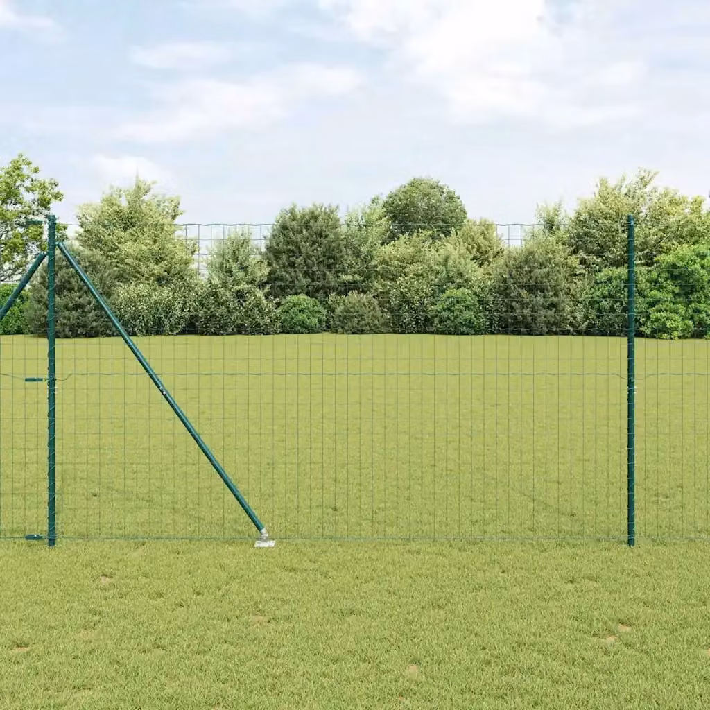 Recinzione da Giardino DESIGN IN in Acciaio Verde con Posto Verde L: 10 m, H: 1,5 m – 2