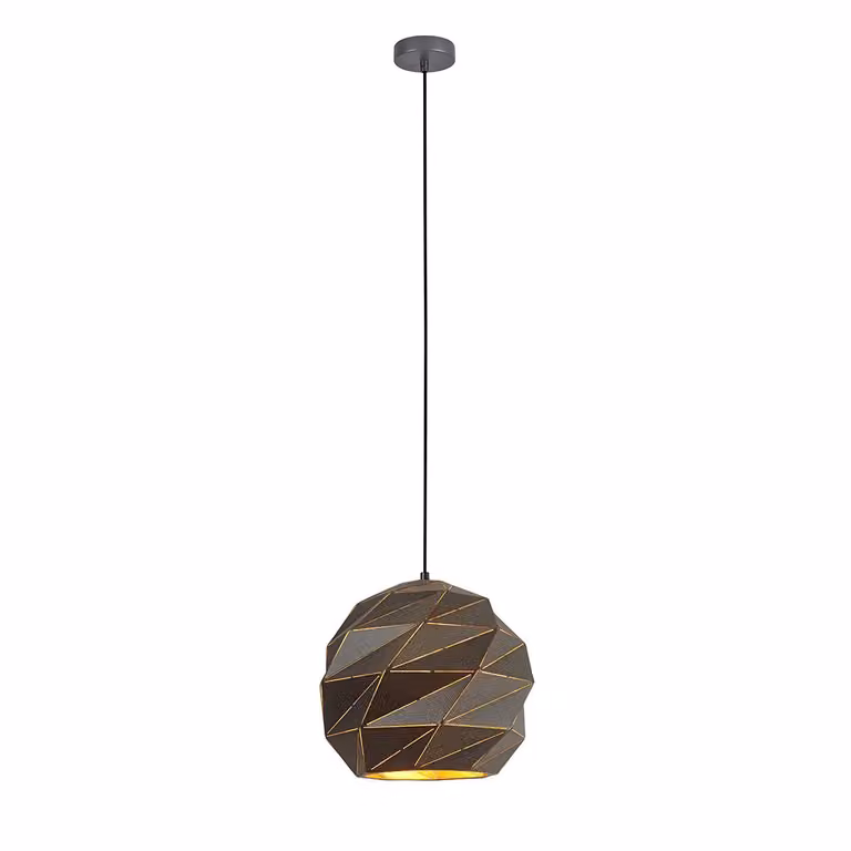 Italux Palermo lampada a sospensione moderna in antracite PND-2424-1L-GR+GD