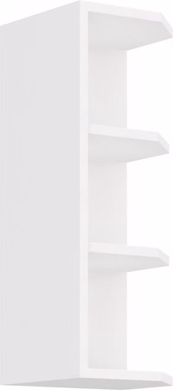 Armadietto superiore ad angolo SABRYA 72 - larghezza 30 cm, bianco