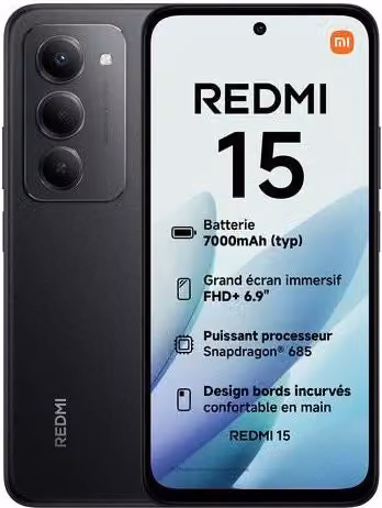 Xiaomi Redmi 15 Black 8 GB + 256 GB Android – 2