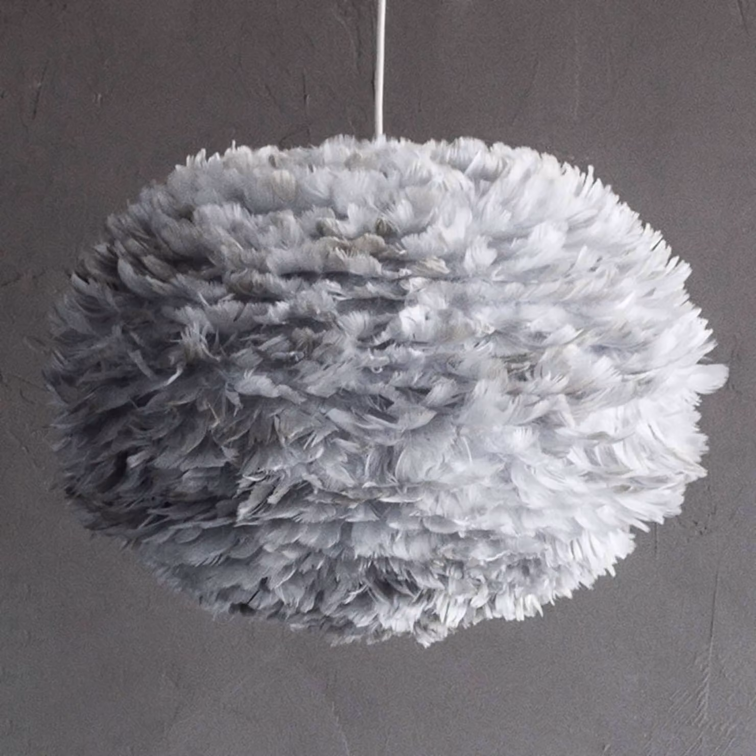 UMAGE Lampada a sospensione Eos, dimmerabile, Alluminio / Grigio / Zincato, Soggiorno / Sala da pranzo, Design, Lampada a sospensione
