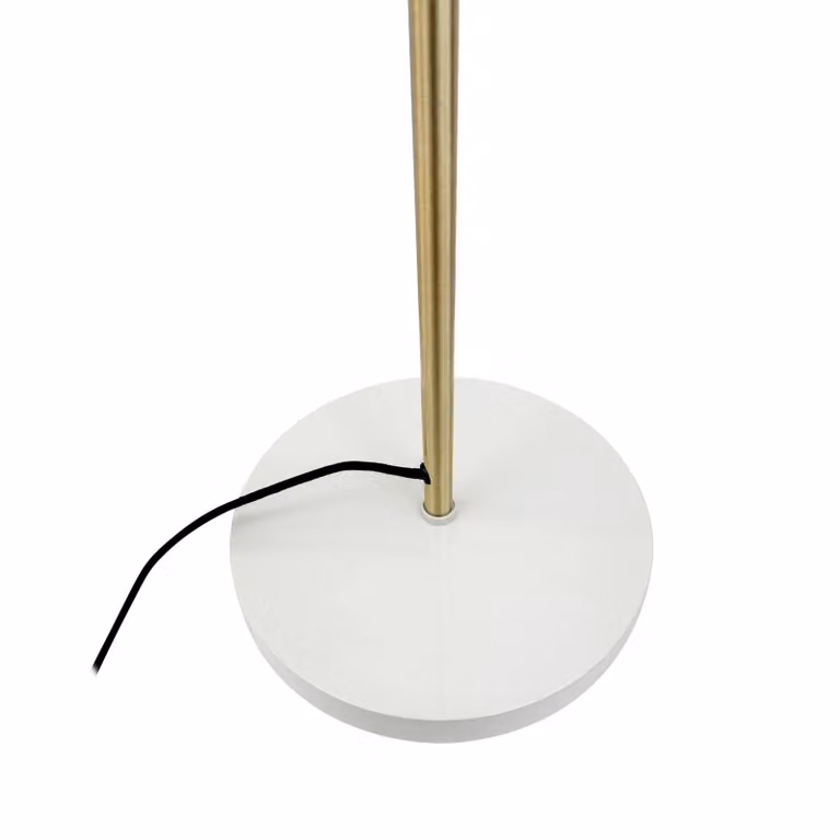 Dyberg Larsen Lampada da terra di design Sleep, Bianco / Opale, Soggiorno / Sala da pranzo, Metallo, Design, Lampada da terra