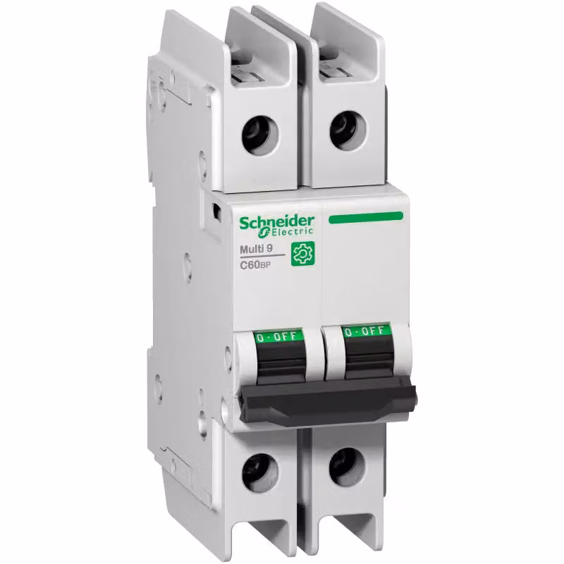 Schneider Electric Multi 9 Interruttore LS OEM C60BP a 2 poli, 20 A, caratteristica C, 10 kA, 480Y/277 V, UL489, M9F42220