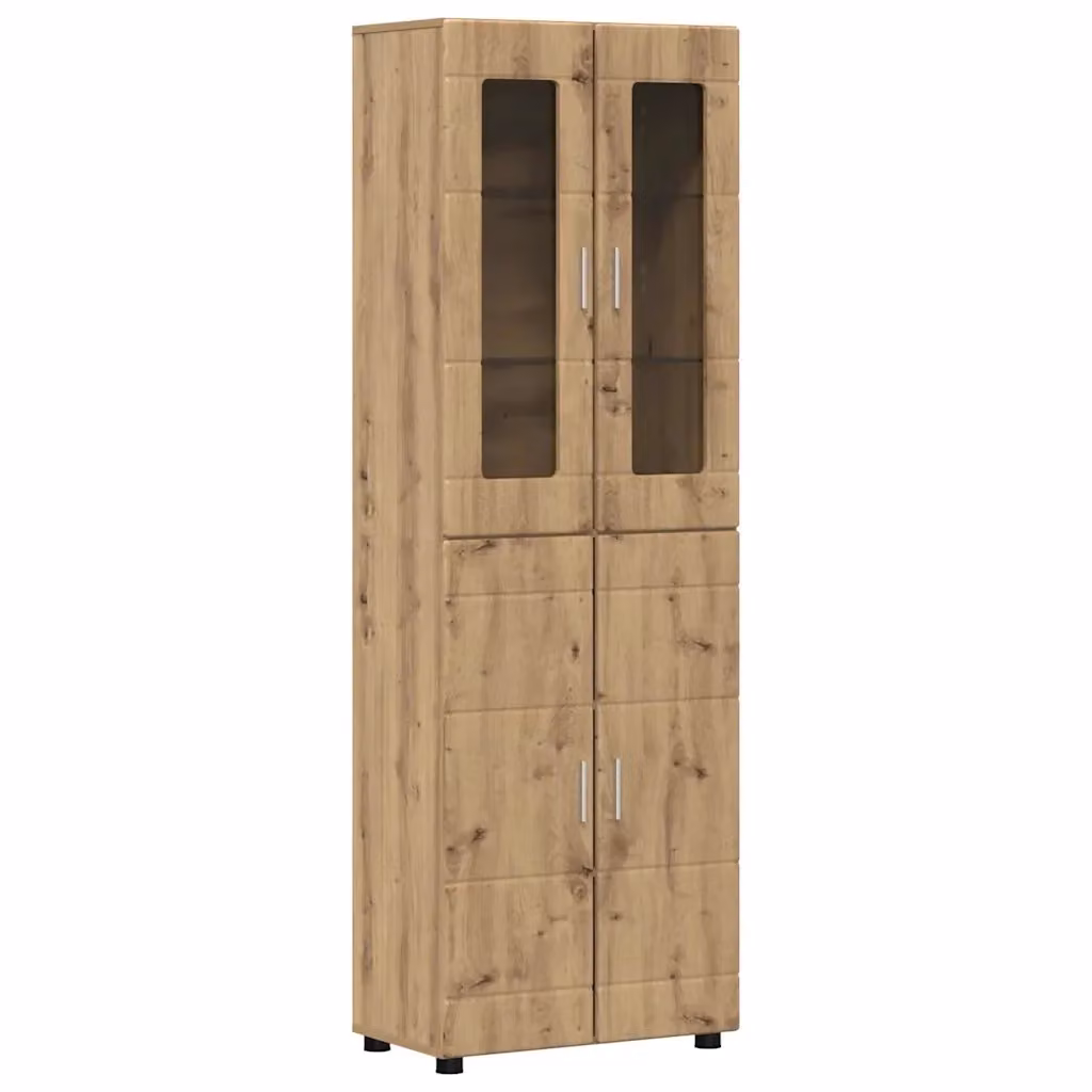 Credenza moderna vidaXL FLORIN in rovere marrone L: 60 cm, P: 35 cm, H: 182 cm – 2