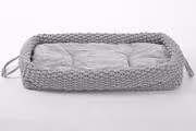 Letto per cani dal design animalier, cesto per cani in maglia, cuscino per cani, robusto, piccolo, grande
