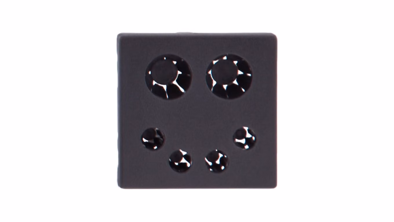 Simon Connect Coperchio passacavo K45 diritto grigio grafite K20/14