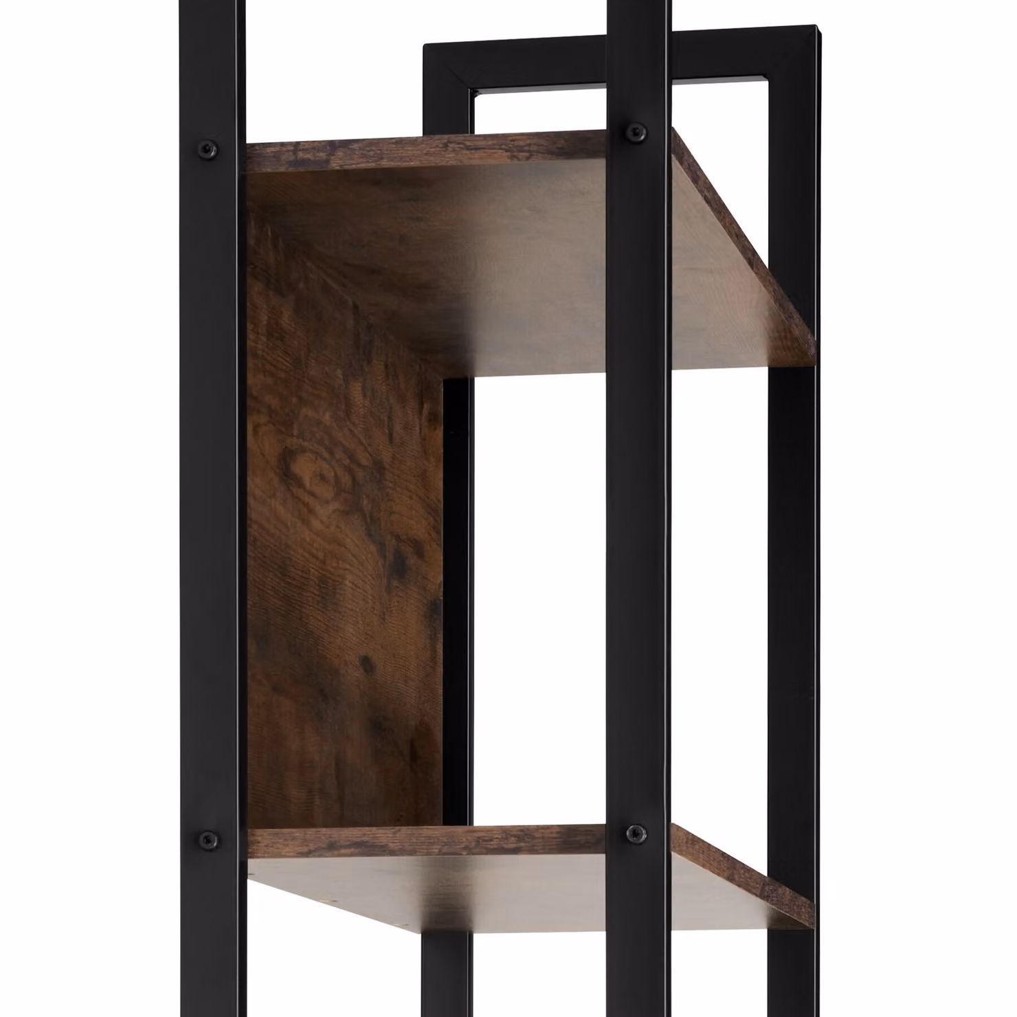 Scaffalatura Westport tectake in stile industriale, colore marrone, L: 62 cm, P: 24 cm, H: 165,5 cm – 1