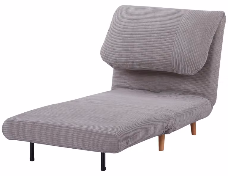 HOMCOM HOMCOM divano letto 2 in 1 - Letto pieghevole - Grigio chiaro - Dimensioni divano 82 x 89 x 83cm