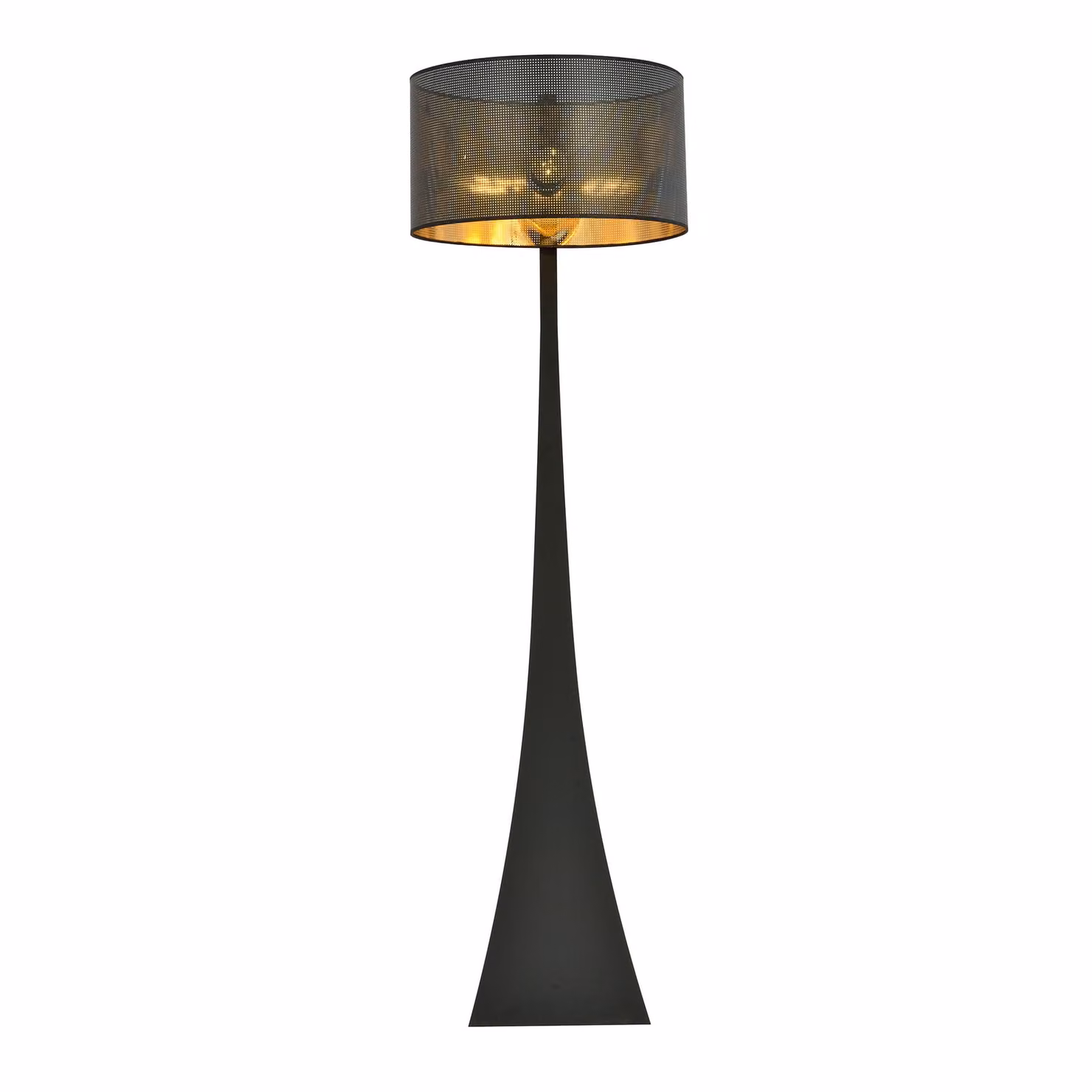 Lampada da terra Emibig 1xE27 60W ESTRELLA LP1 NERO/ORO 1156/LP1