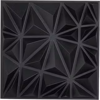 Pannelli da Parete 3D VEVOR in PVC, Set da 33 Pezzi con Design Diamante Moderno per Parete e Soffitto, Nero Opaco, L/P/H: 30 x 30 x 2,51 cm