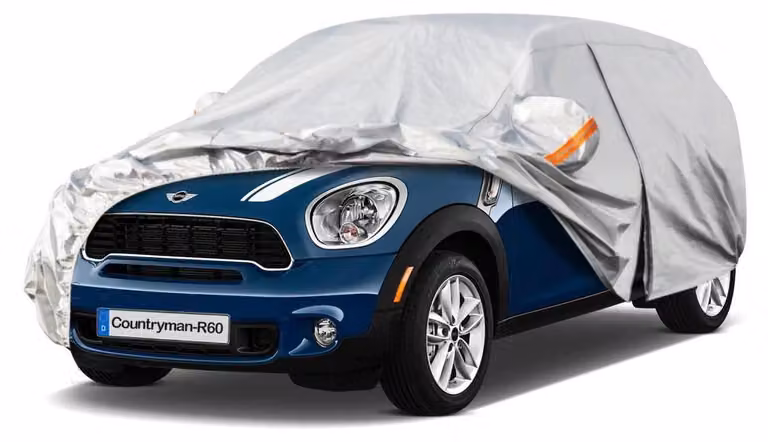Copertura impermeabile e traspirante per auto, compatibile con Mini Countryman R60 (2010-2016), colore argento