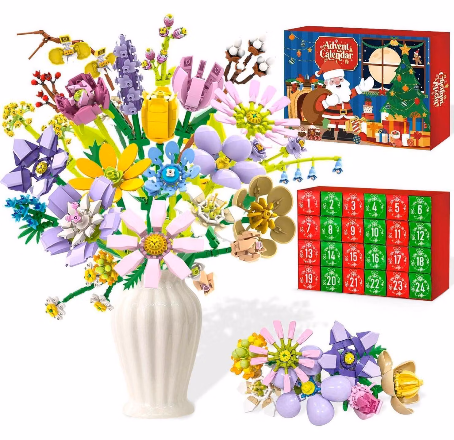 Calendario dell'Avvento 2026 a tema fiori, ideale come regalo per bambine – 24 giorni di sorprese