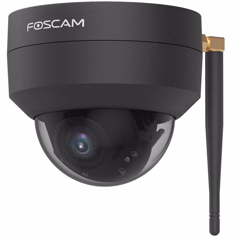 Foscam D4Z Telecamera di sorveglianza WLAN nera 4MP (2304x1536), WLAN a doppia banda, PTZ, rilevamento intelligente (D4Z-B)