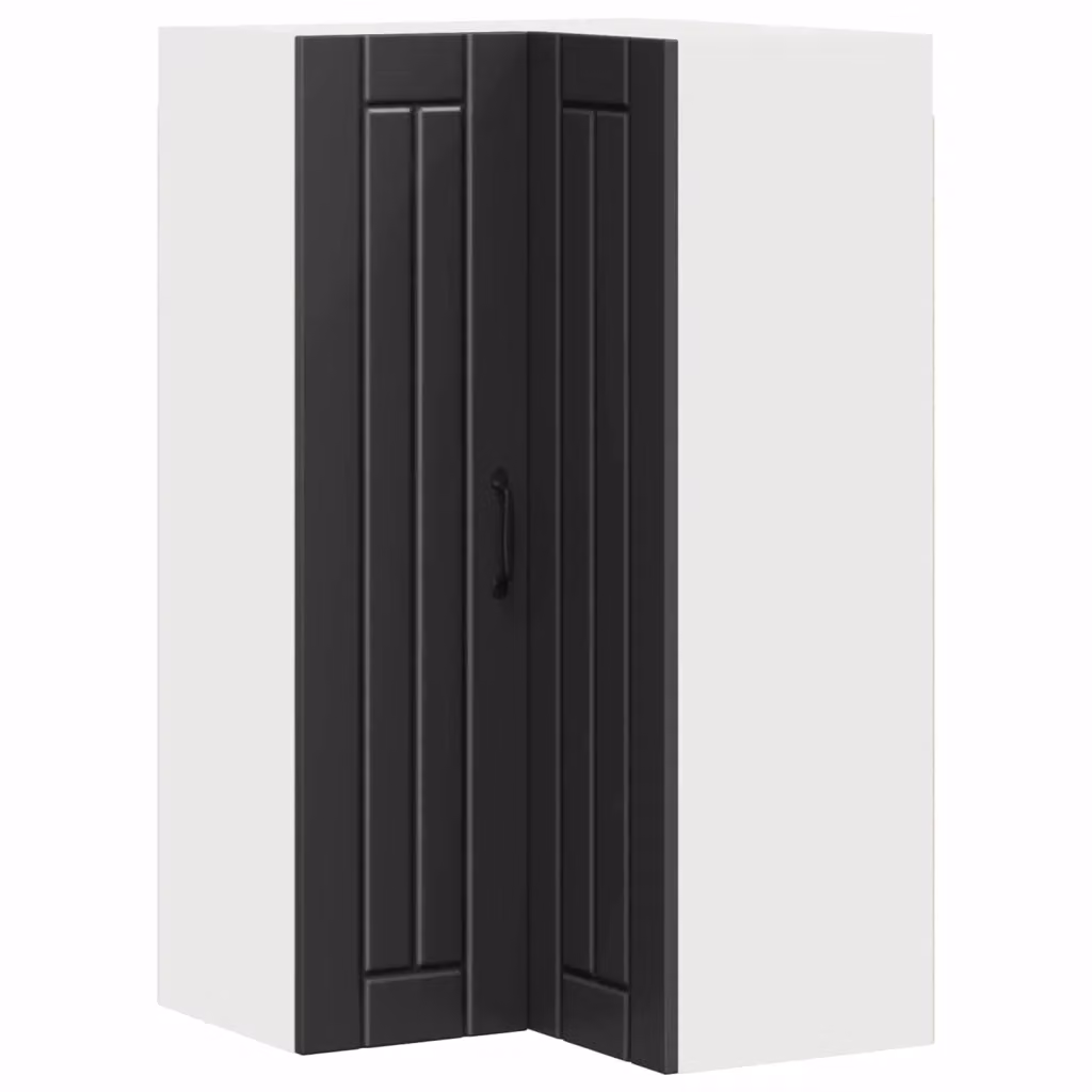 Mobile angolare a parete LUCCA vidaXL Nero opaco L/P/H: 57 x 57 x 100 cm – 2