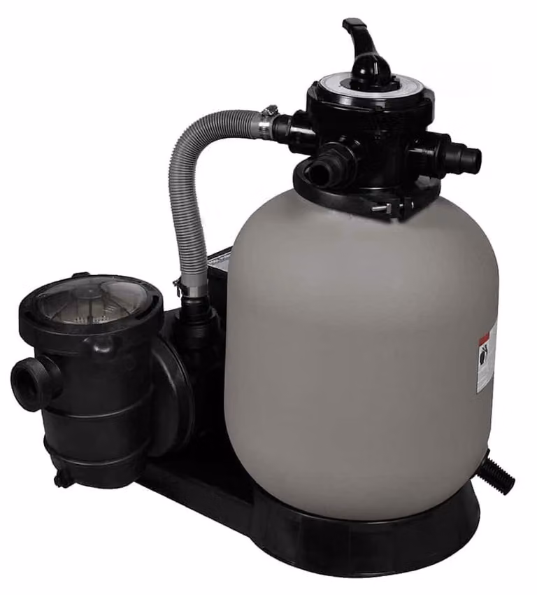 Pompa filtrante Zandfilter, 600 W, capacità di 17.000 litri all'ora, corpo in plastica, colore beige
