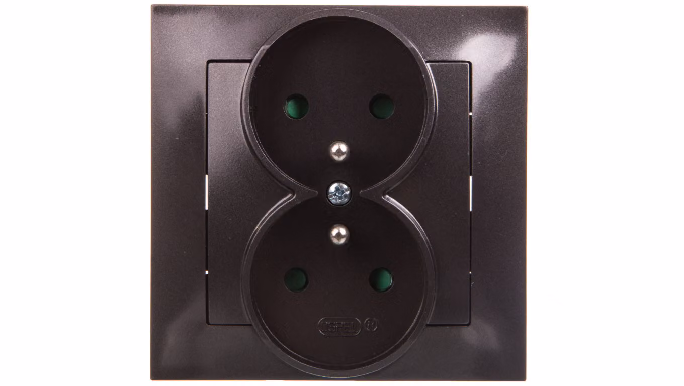 IMPRESJA Cassetto doppio con tende a rullo antracite GP-2YZP/50