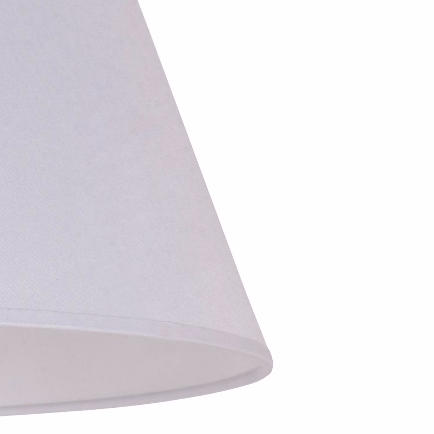 Paralume Sofia Altezza 31 cm, bianco Duolla, Bianco / Opale, Tessuto / Stoffa / Seta