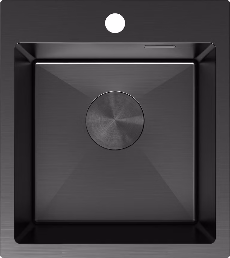 Mexen Solix lavello in acciaio inox 1 vasca 400 x 450 mm, nero - 6401401000-70