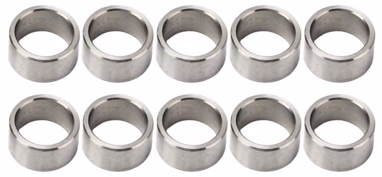 10 distanziatori a disco, diametro esterno 15 mm, diametro interno 12 mm, set di accessori in acciaio inossidabile, kit 3515-0015-0080
