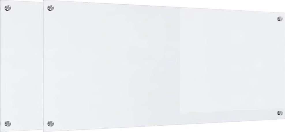 Schienale da cucina 2 pcs Trasparente 120 x 50 cm