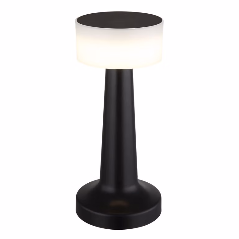 Lampada da tavolo senza fili con batteria ricaricabile Touch Dimmer Lampada da tavolo dimmerabile Nero 58447S