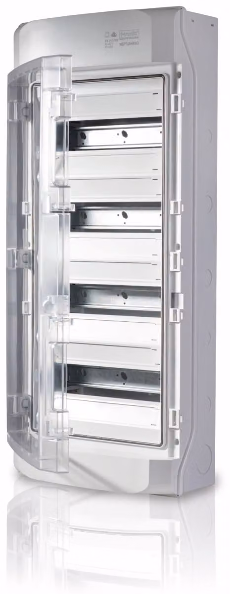 F-tronic Quadro di distribuzione di piccole dimensioni Neptun48SQ, AP, IP65, con sistema di ventilazione, a 4 file