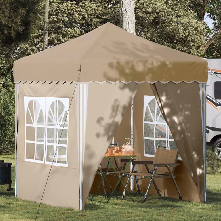 vidaXL Tenda per feste a pop-up beige L/P/H: 195 x 195 x 245 cm