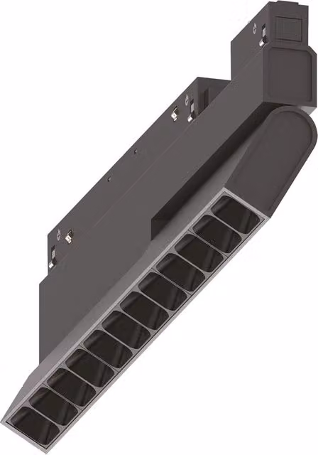 Sistema Magnetico Flessibile Ego Alluminio Nero 1 Luce 13W 3000K Dali Luce Calda
