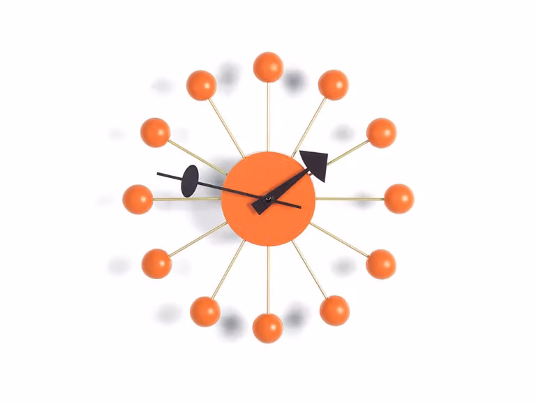 Ball Orologio da Parete - Arancione
