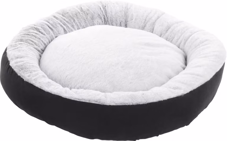 Cesto Flamingo Iduna, forma rotonda, colore nero, dimensioni 70x70x18 cm