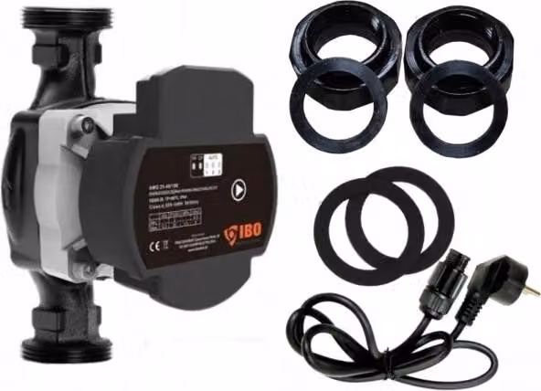 IBO | Pompa Di Circolazione AMG 25-60/130 PWM - Nera - Energoefficiente - Regolazione Automatica