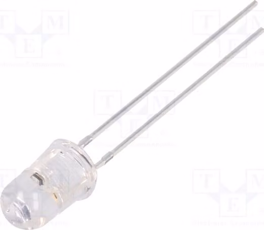 2 LED, angolo di emissione 30°, diametro 5mm, corrente 20mA, flusso luminoso 12000÷14400 mcd, colore arancione, tensione 3÷5V, modello OS5OGP5A31A-6.8HZ, effetto speciale