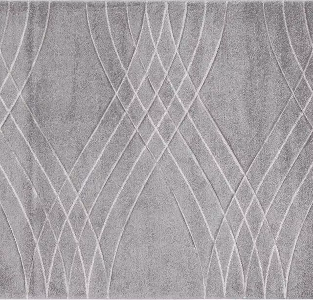 Tappeto Carve Weave in polipropilene grigio L 230 x P 160 cm