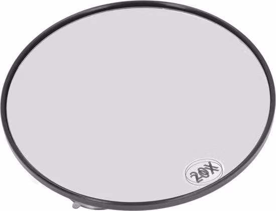 Specchio ingrandente 20x - specchio portatile per il trucco e per la doccia, dotato di getti d'aria