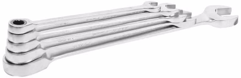 Set di chiavi a bussola a forchetta, 5 pezzi, da 8 a 19 mm
