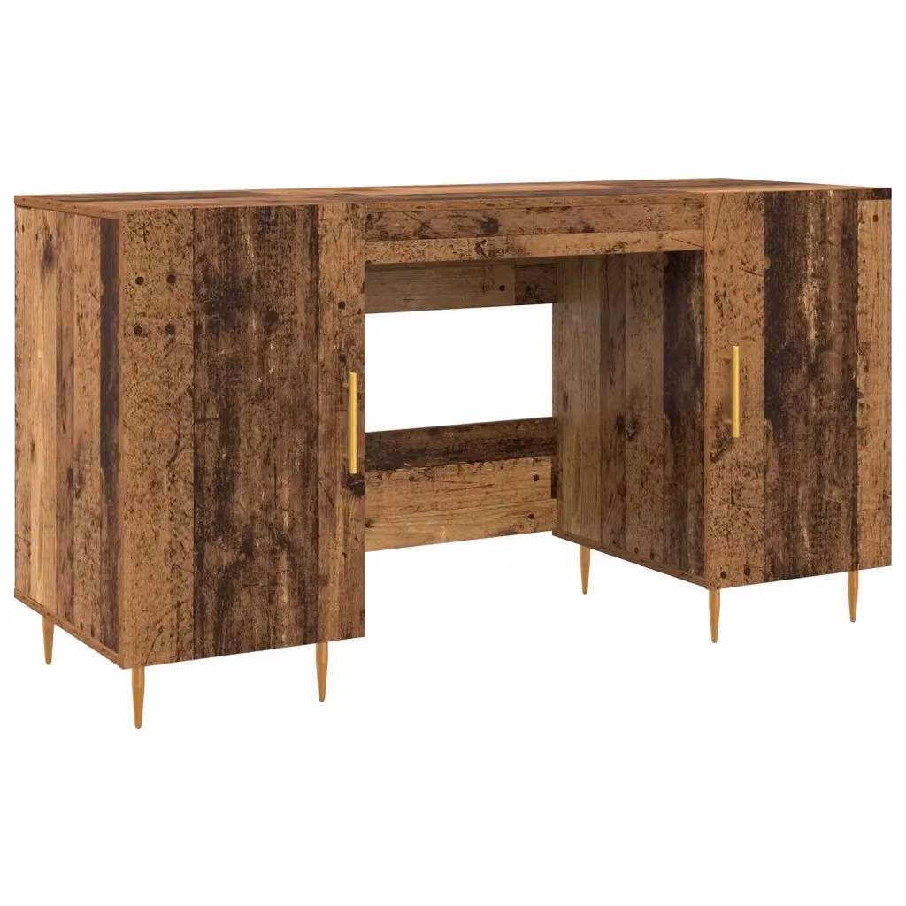 Scrivania moderna vidaXL in legno marrone L/P/H: 140 x 50 x 75 cm – 2