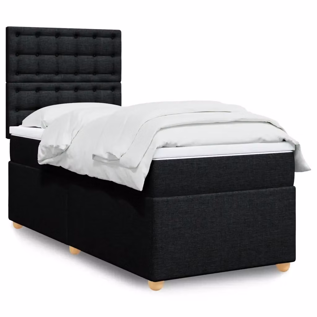 Letto Ibrido Moderno vidaXL con Illuminazione Sotto il Letto e Porta USB, Bianco e Nero, 90 x 190 cm – 2
