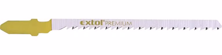 Lame per seghetto alternativo EXTOL PREMIUM, 5 pezzi, 75 x 2,5 mm, HCS