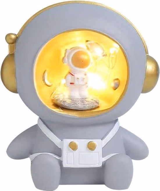 Salvadanaio a tema spaziale per bambini con luci stellate - Regalo per bambini e bambine - per risparmiare