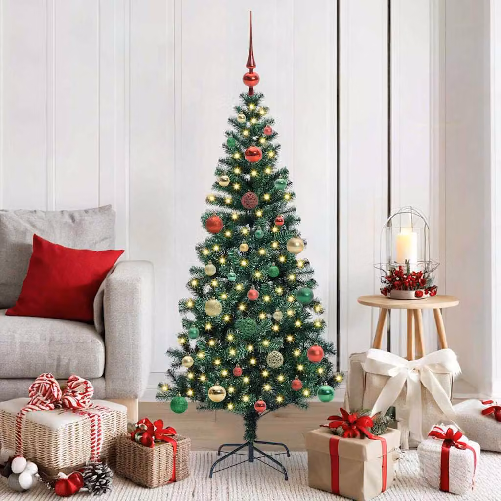 Maison Exclusive - Albero di Natale artificiale illuminato, verde, 150 cm
