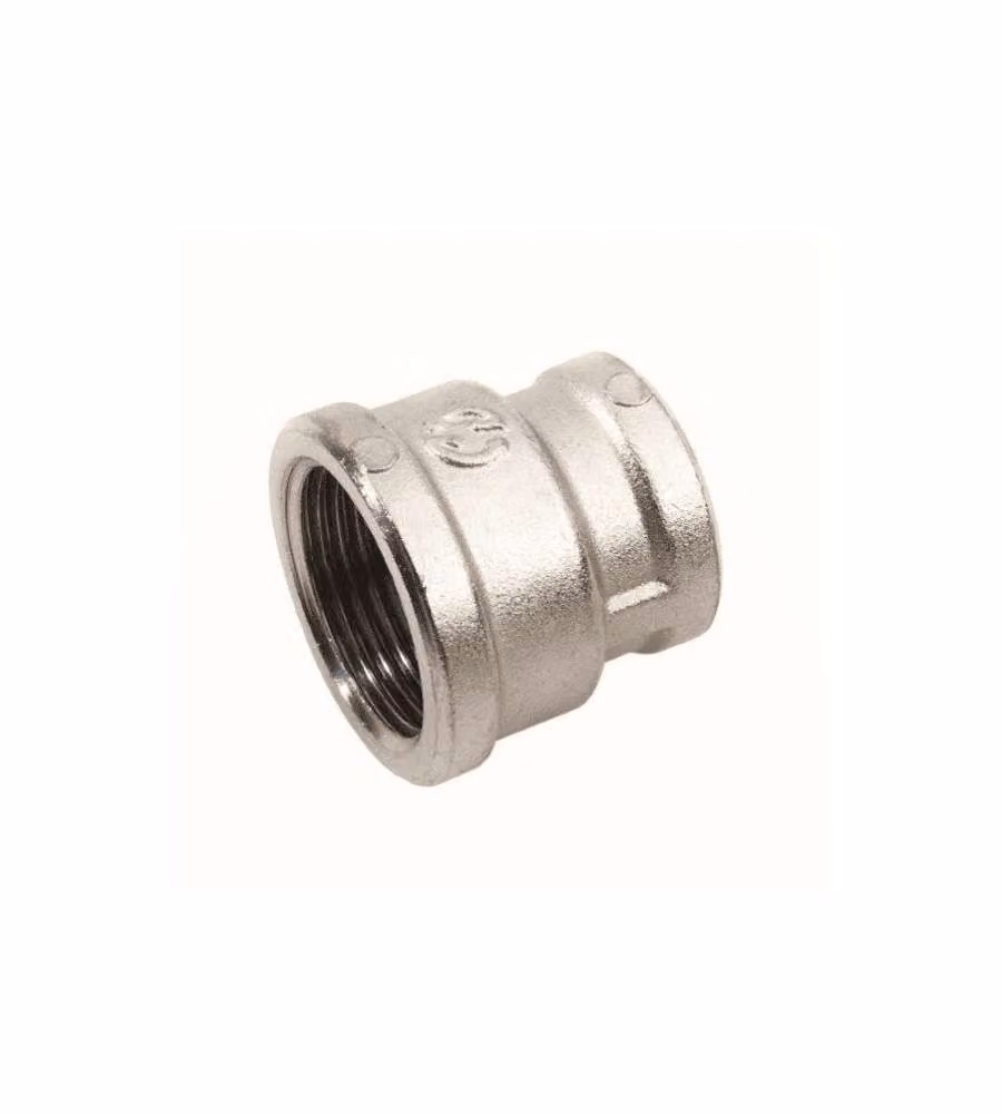 Idrobric Manicotto filettato ridotto cromato lucido 3/4"x1/2" ottone