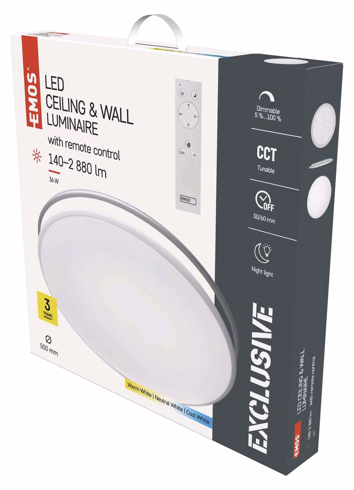 EMOS Emos ZM5166 illuminazione a soffitto Lampade non intercambiabili 36 W