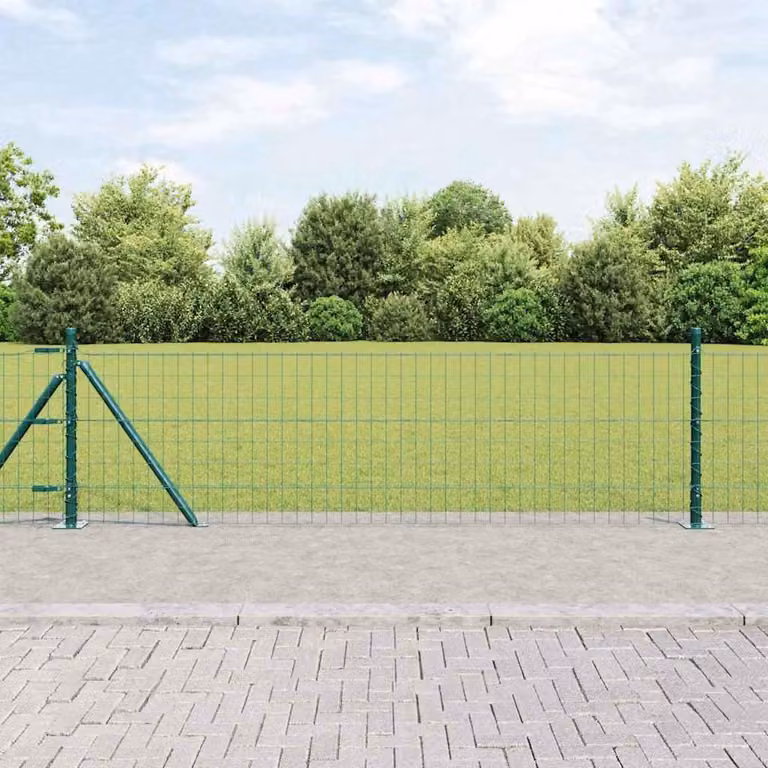 Maison Exclusive - Recinzione con Posto Verde 0,6 x 10 m Acciaio e PVC