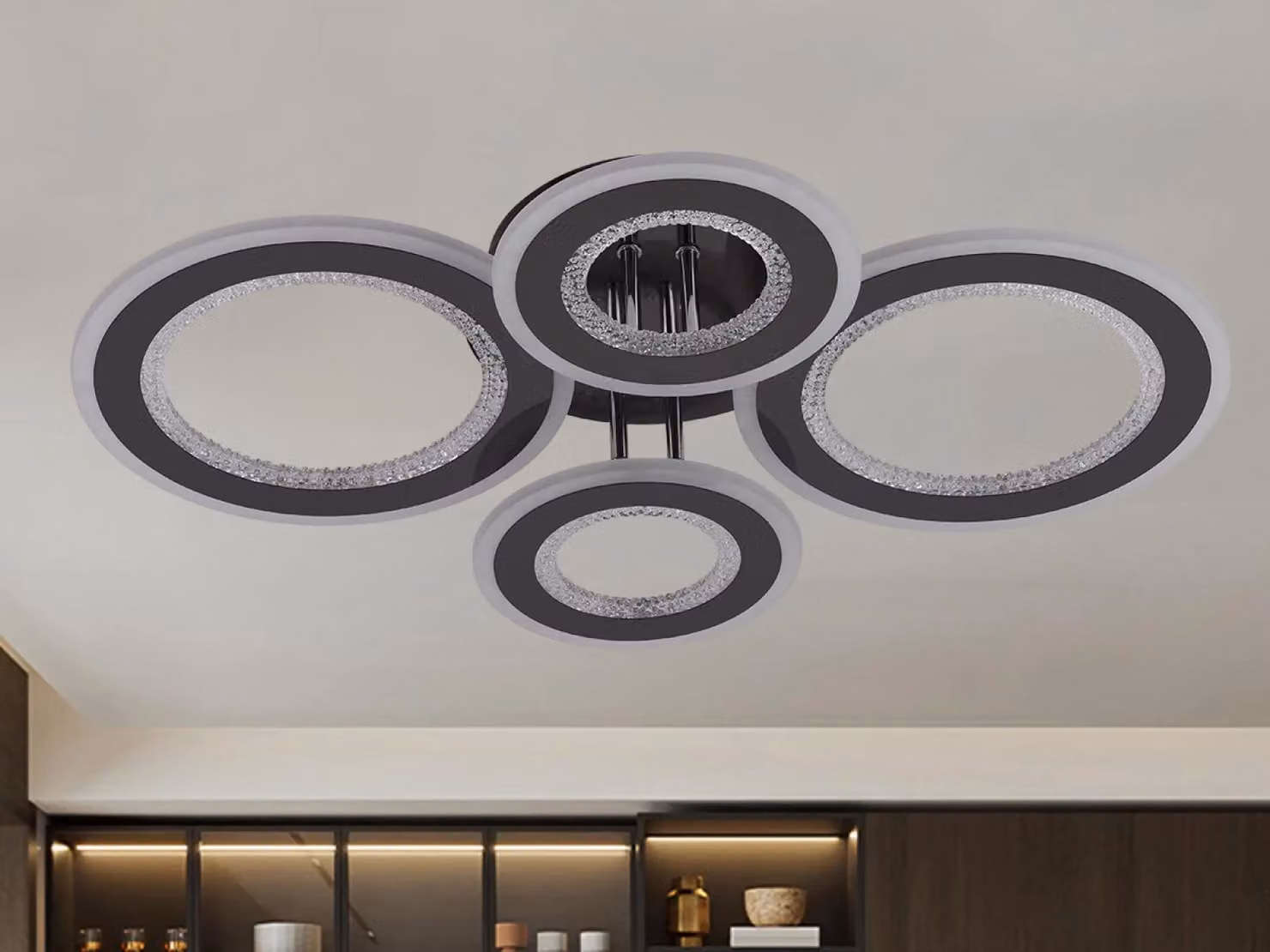 Lampada a soffitto a LED con telecomando, 100W - J3346/BCH