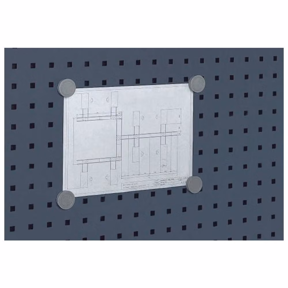 Supporto magnetico D 35 mmPoliuretano5 pezzi per lastre forate