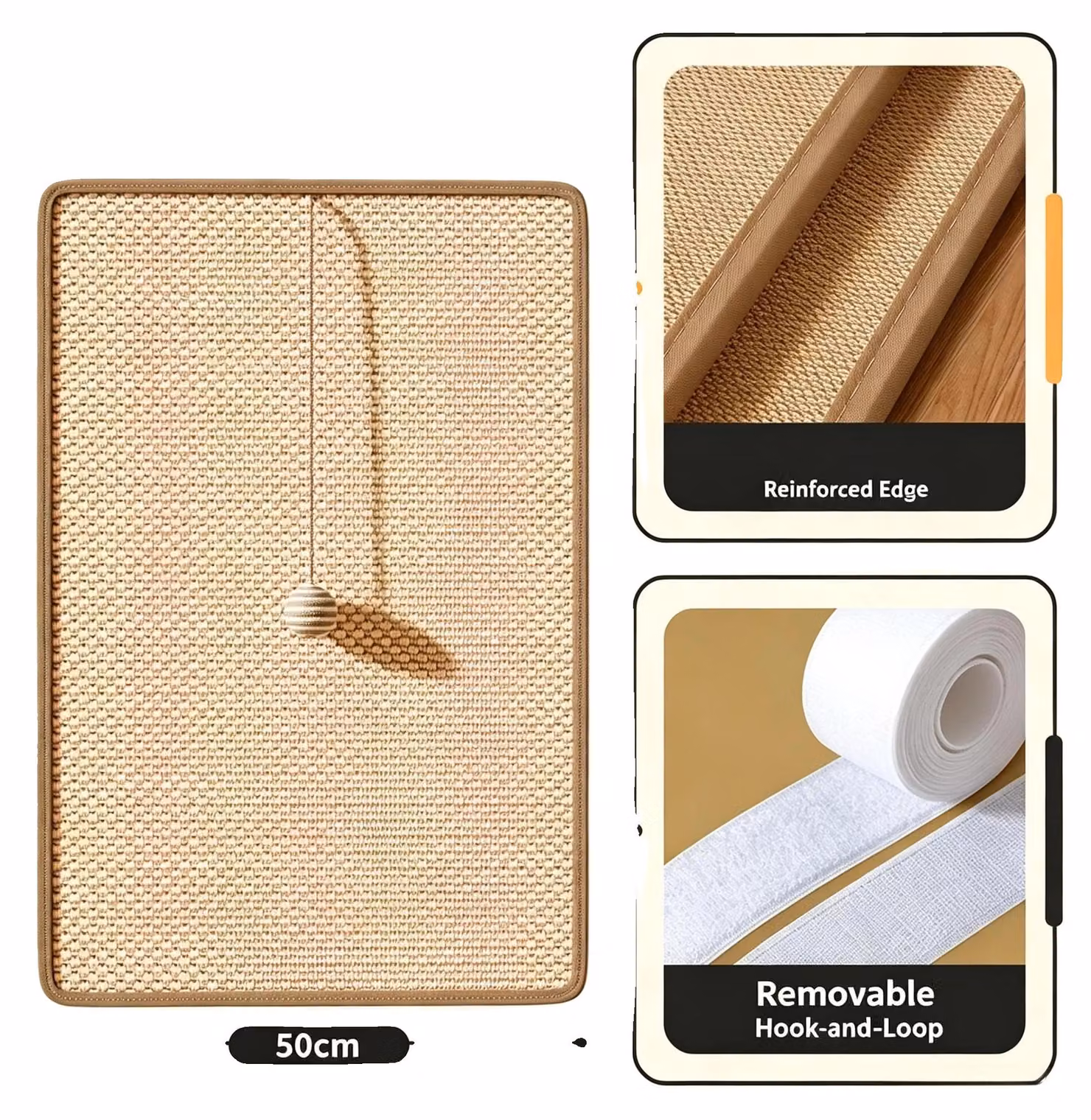 Albero per gatti, design salvaspazio, materiale in sisal resistente, dimensioni 90x50 cm, confezione singola. (Con apprezzamento)