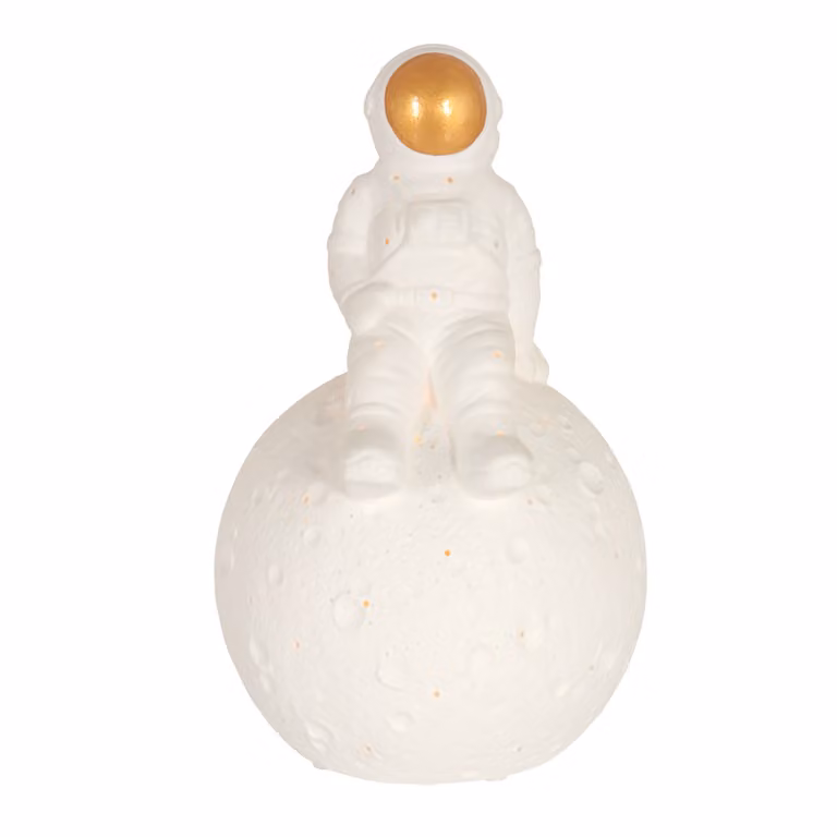Lampada da tavolo - bianco - Jazz - Vetroceramica - Ø 13cm - E14 - 3108W - Anne Lighting